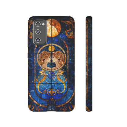 Gemini Astrology Stained Glass Phone Case