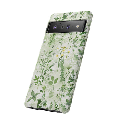 Floral Sage Green Wildflower Phone Case