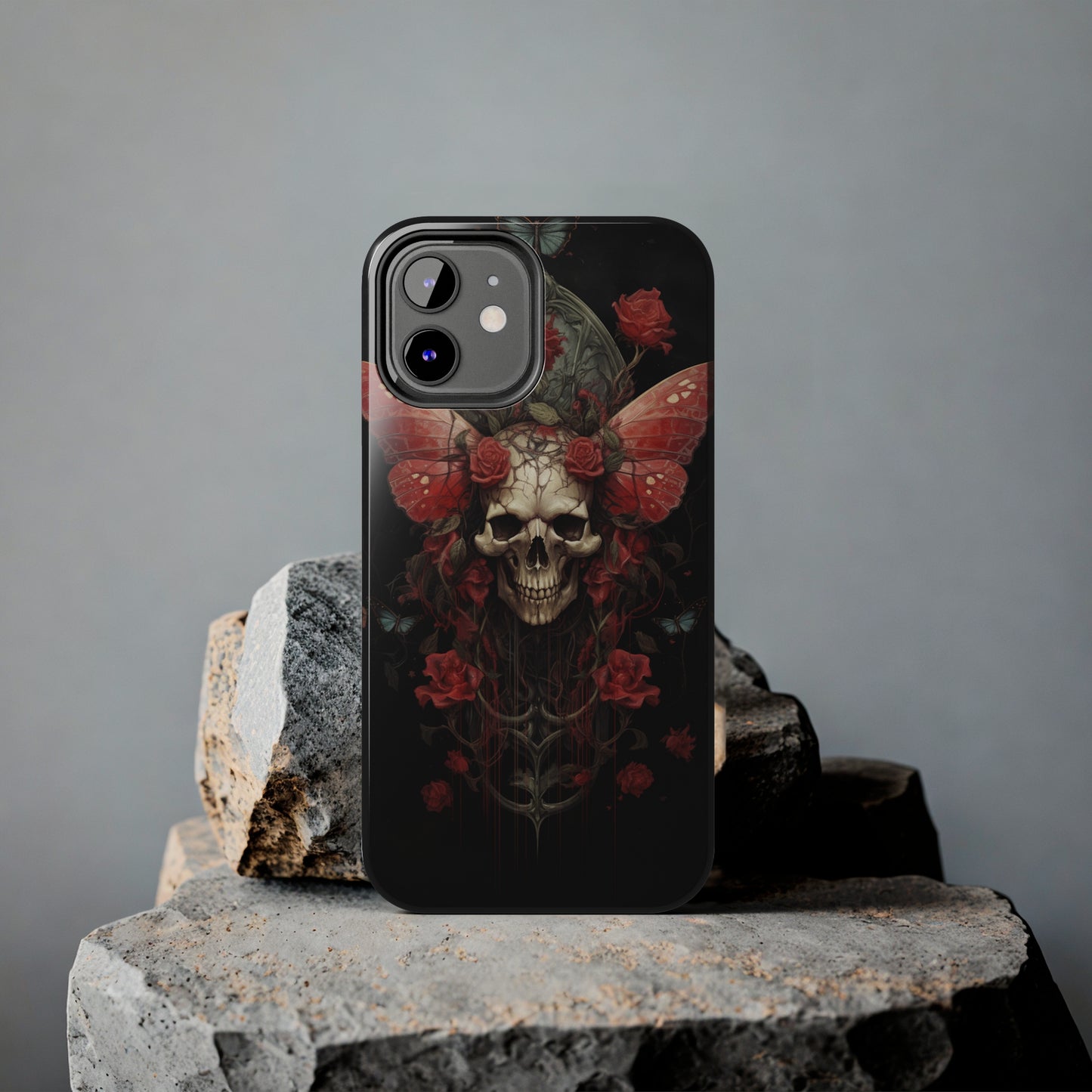 Deadhead Moth Gothic Dark Academia iPhone Case | Embrace Mysterious Elegance