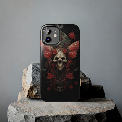 Deadhead Moth Gothic Dark Academia iPhone Case | Embrace Mysterious Elegance