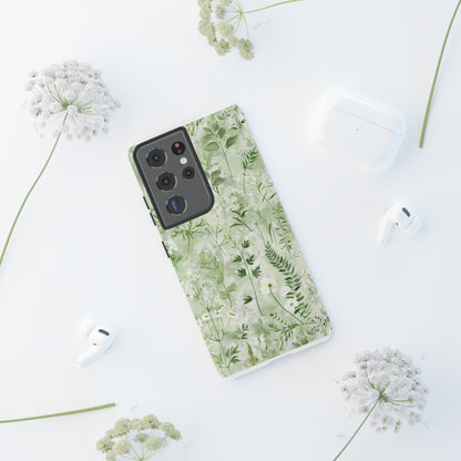 Floral Sage Green Wildflower Phone Case