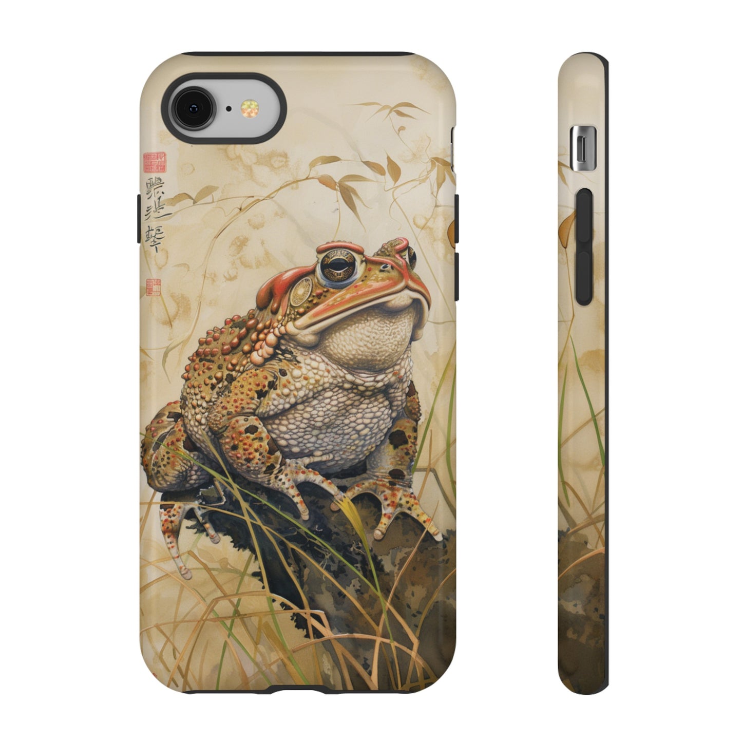 Toad on a Branch Japanese Style Art Painting Phone Case