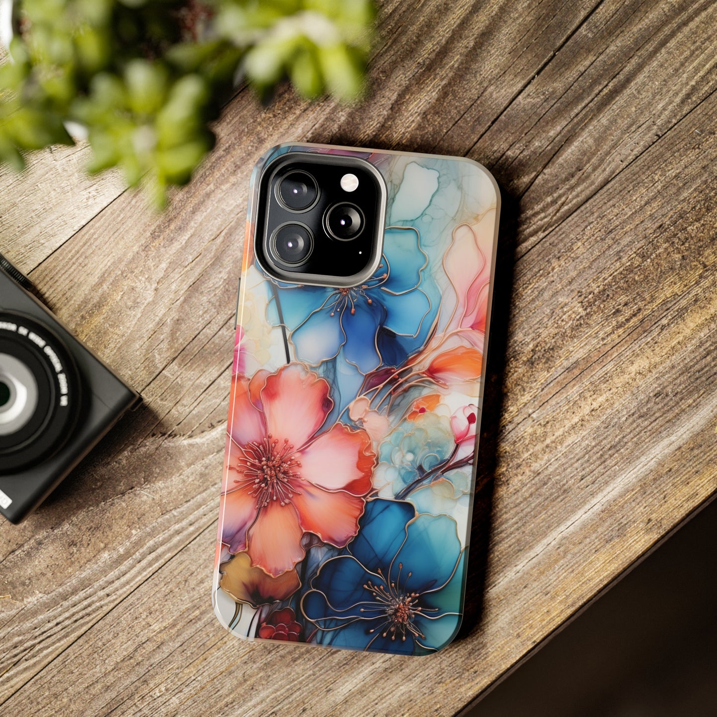 Marbled Watercolor iPhone Case | Embrace the Mesmerizing Multicolor Art