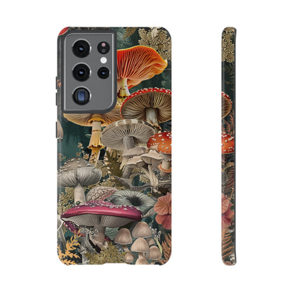 Vintage Illustration Mushroom Collage Phone Case