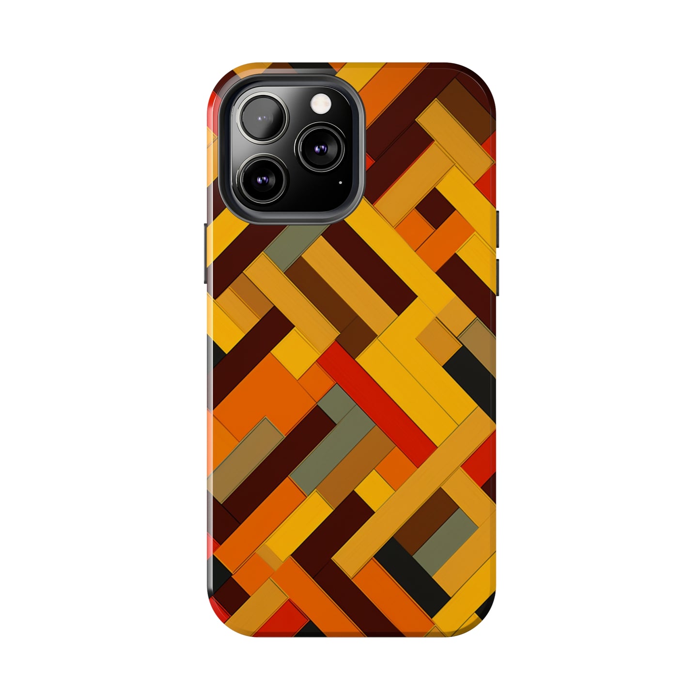 iPhone Tough Case: Intricate & Durable - The Weave Geometric Art Pattern