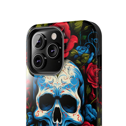 Skull and Roses iPhone Case | Edgy Elegance and Timeless Beauty