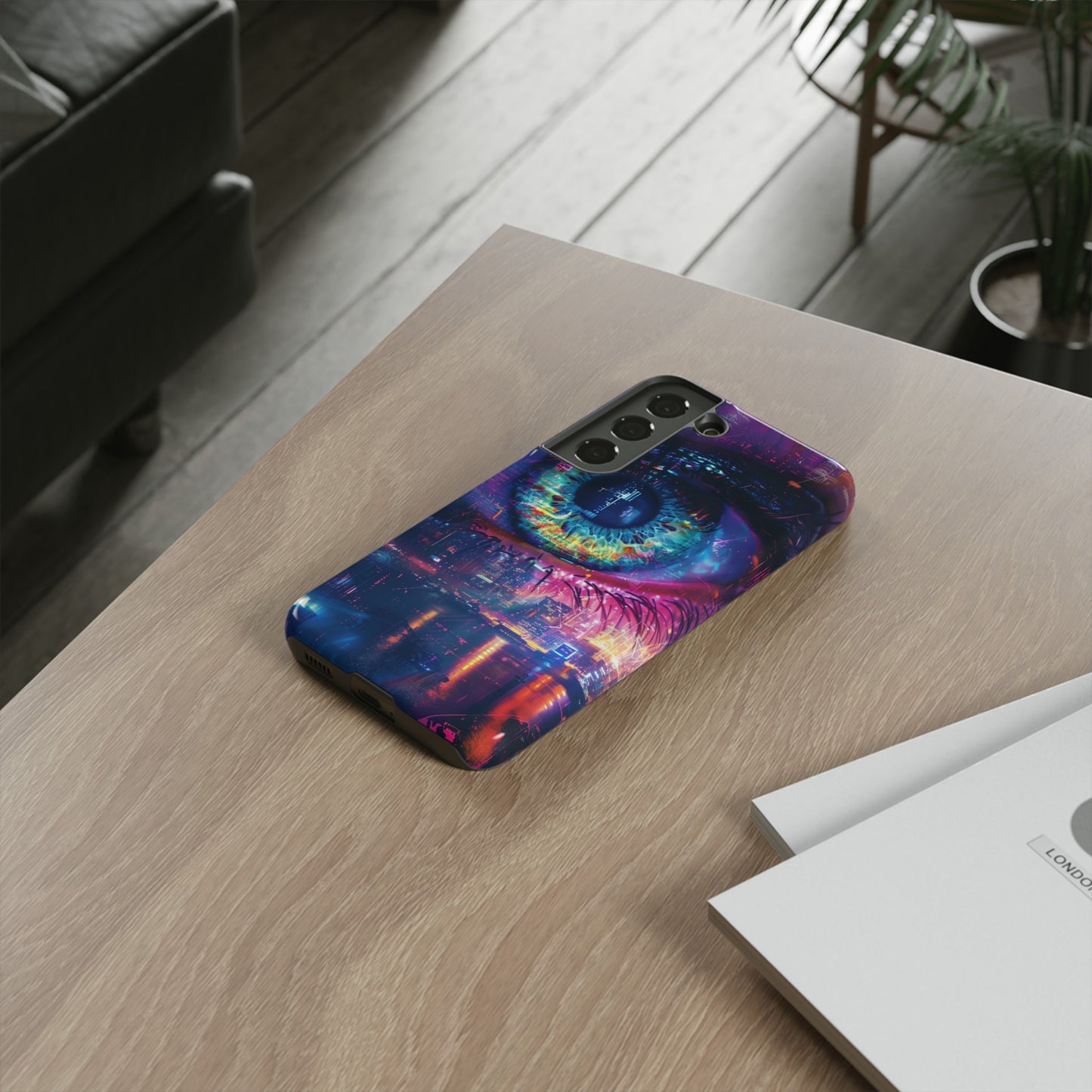 Eye of the Beholder Cyberpunk Art Phone Case