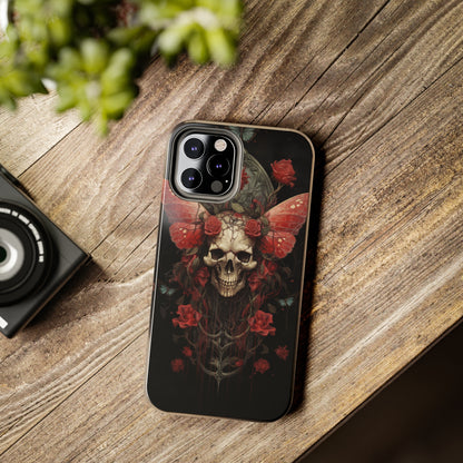 Deadhead Moth Gothic Dark Academia iPhone Case | Embrace Mysterious Elegance