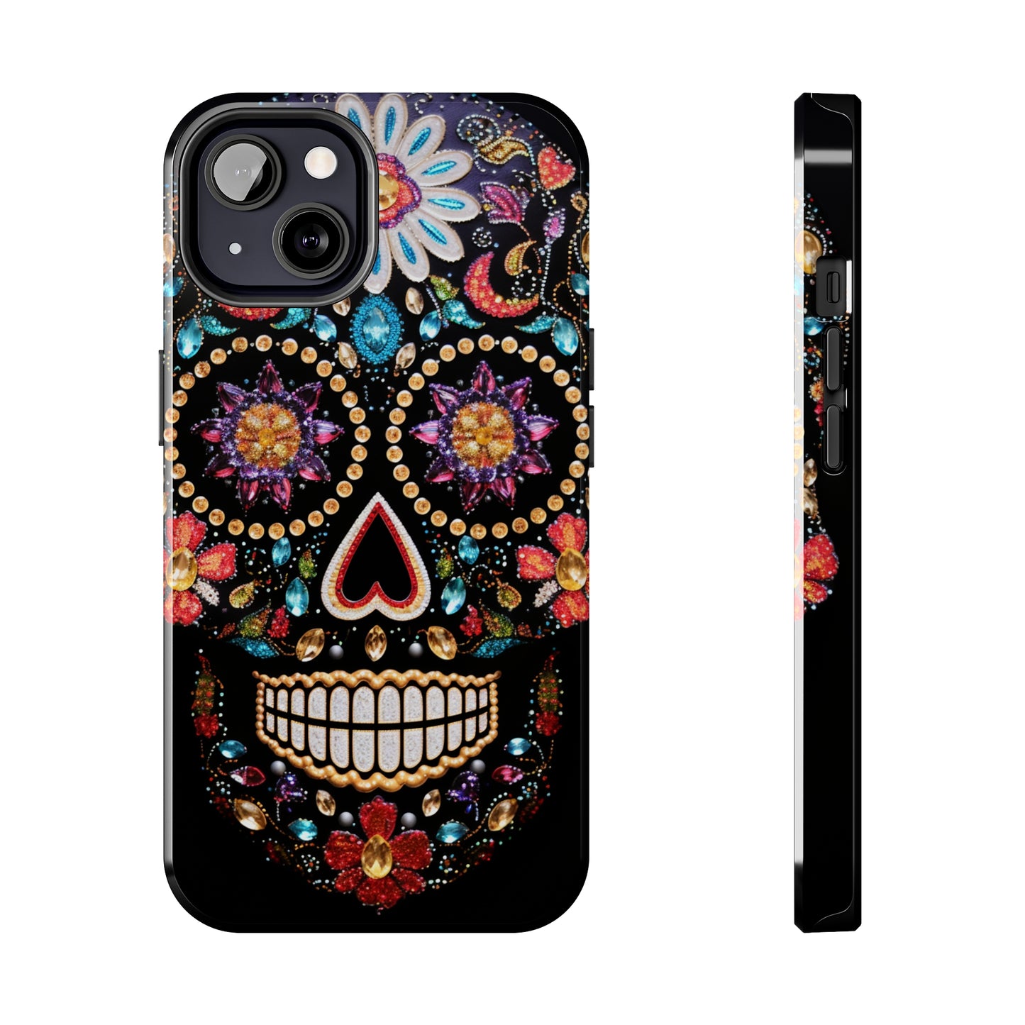 Sugar Skull iPhone Case | Dia de los Muertos Design for Apple iPhone | Halloween Aesthetic