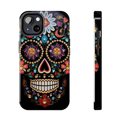 Sugar Skull iPhone Case | Dia de los Muertos Design for Apple iPhone | Halloween Aesthetic