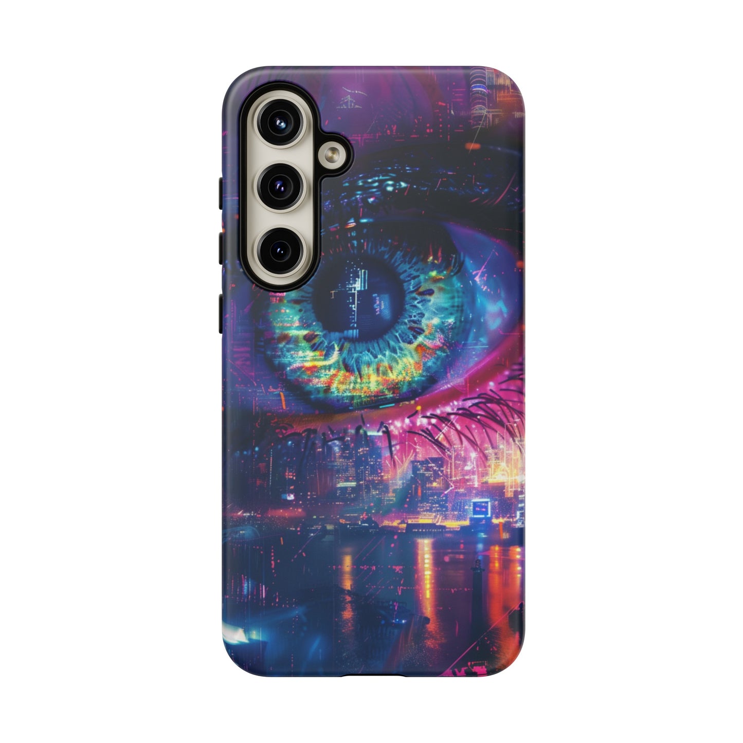 Eye of the Beholder Cyberpunk Art Phone Case