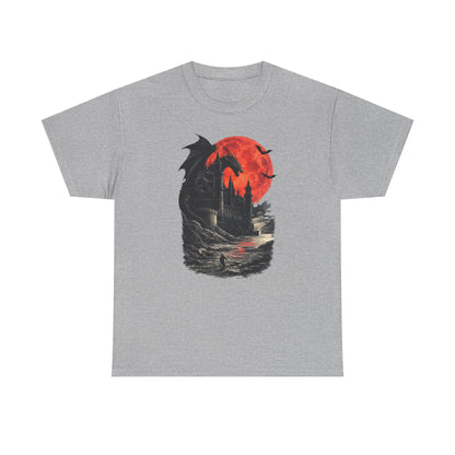 Medieval Dragon Dark Fantasy T Shirt Gothic Graphic Tee