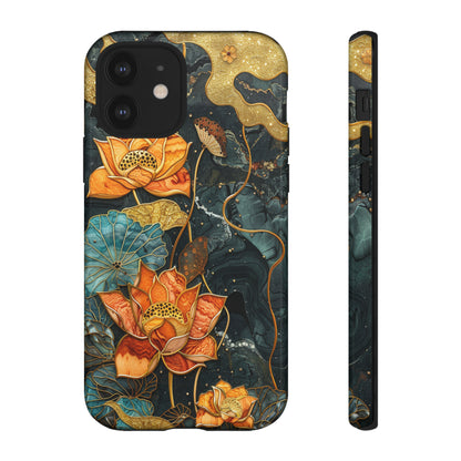 Chiyogami Floral Scroll Work Phone Case