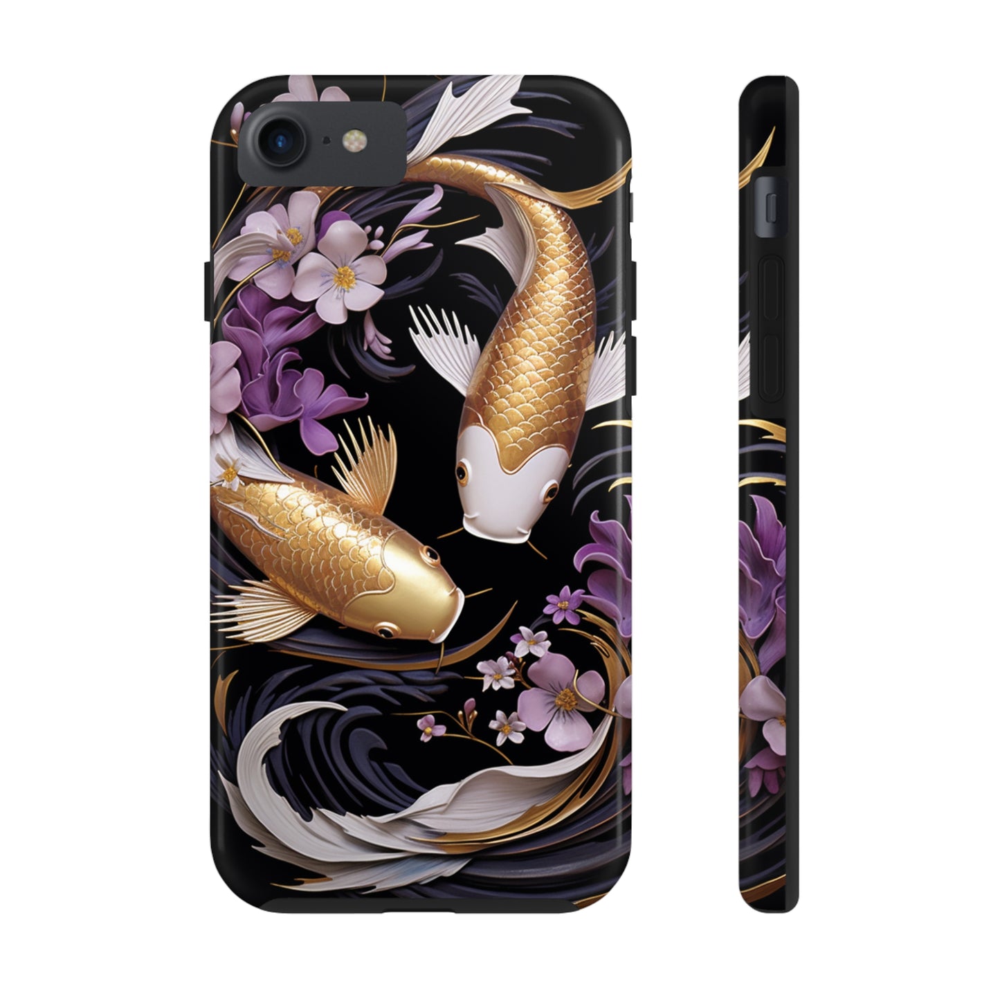 Graceful Flow: Koi Fish Inspired | Japanese Art Masterpiece iPhone Case