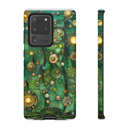 Green Celestial Stained Glass Mosaic Phone Case