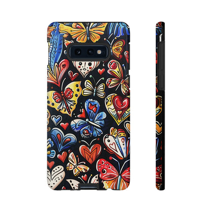 Butterfly Magic Hearts Phone Case