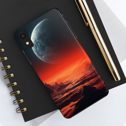 Space Alien Planets Tough iPhone Case | Explore Extraterrestrial Worlds with Futuristic Design and Reliable Protection