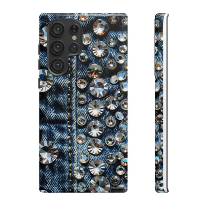 Blue Jean Queen Rhinestone Bling Phone Case