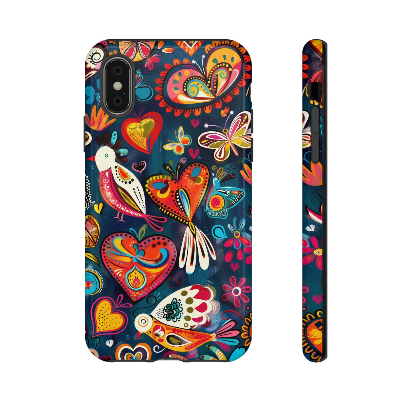 Bright Colorful Mexican Style Mural Painting Phone Case