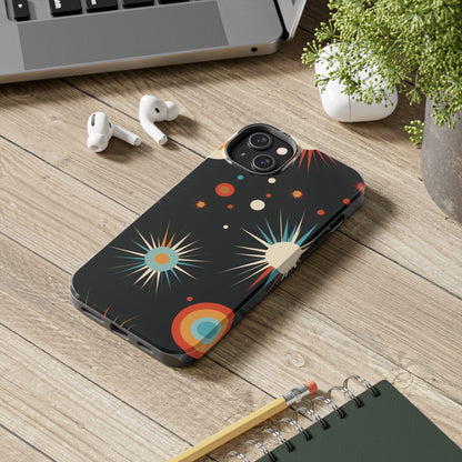 Mid-Century Atomic Age Tough iPhone Case | Retro Phone Cover