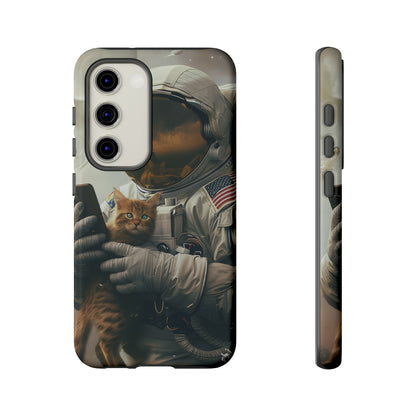 The Astronaut and the Cat Phone Case