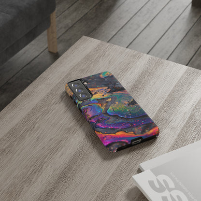 Opalescent Marbled Holographic Print Phone Case