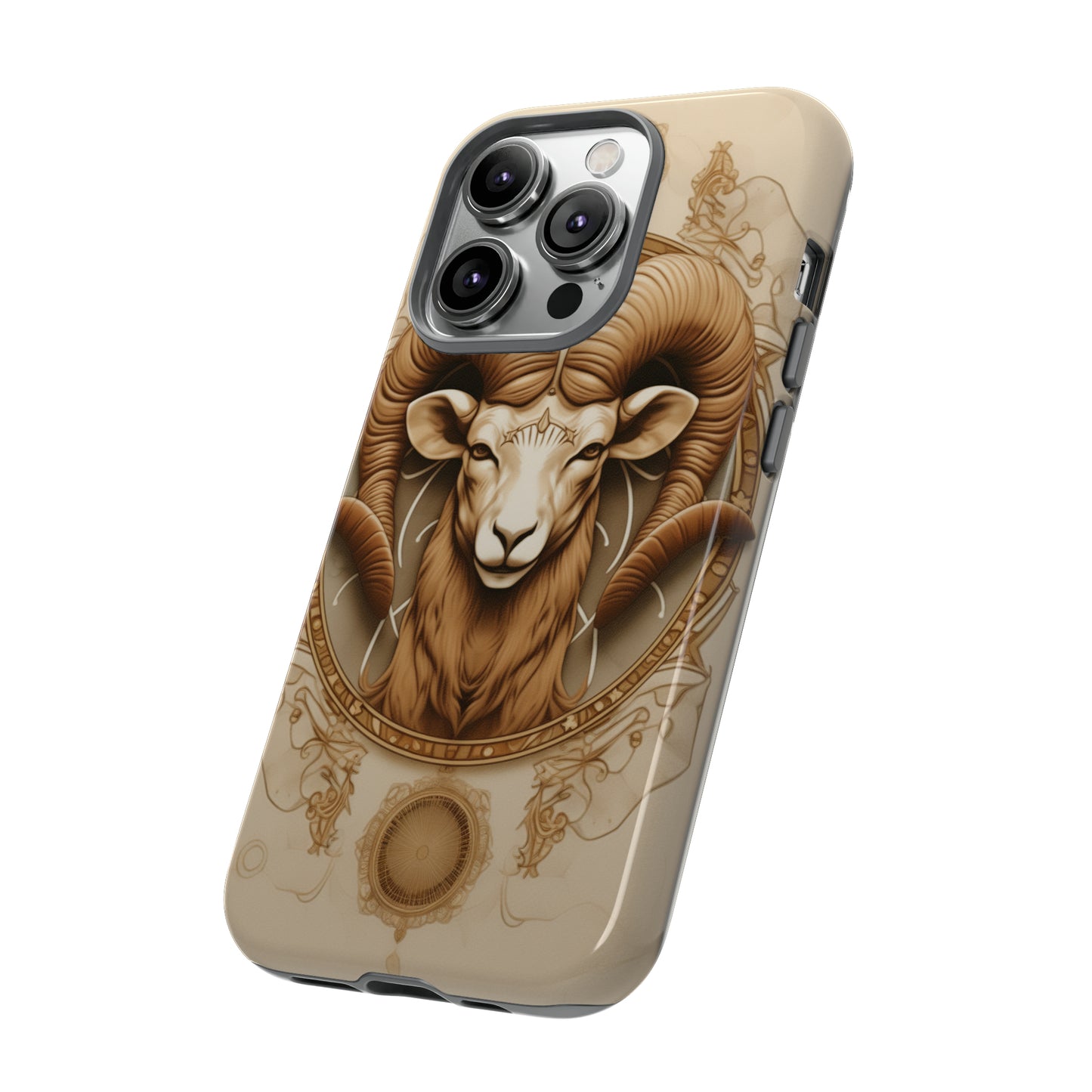 Aries Astrology Stained Glass Phone Case