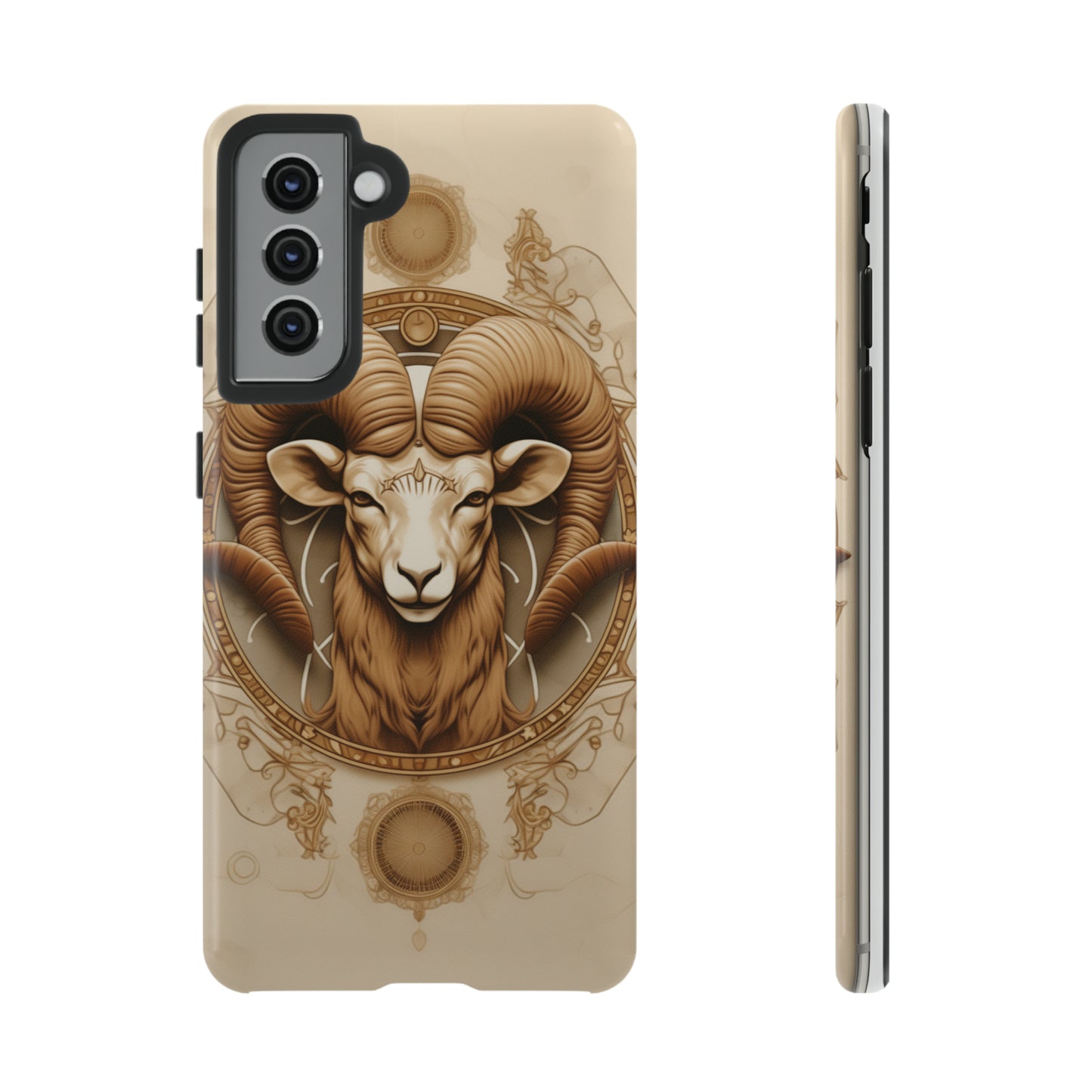 Aries Astrology Stained Glass Phone Case