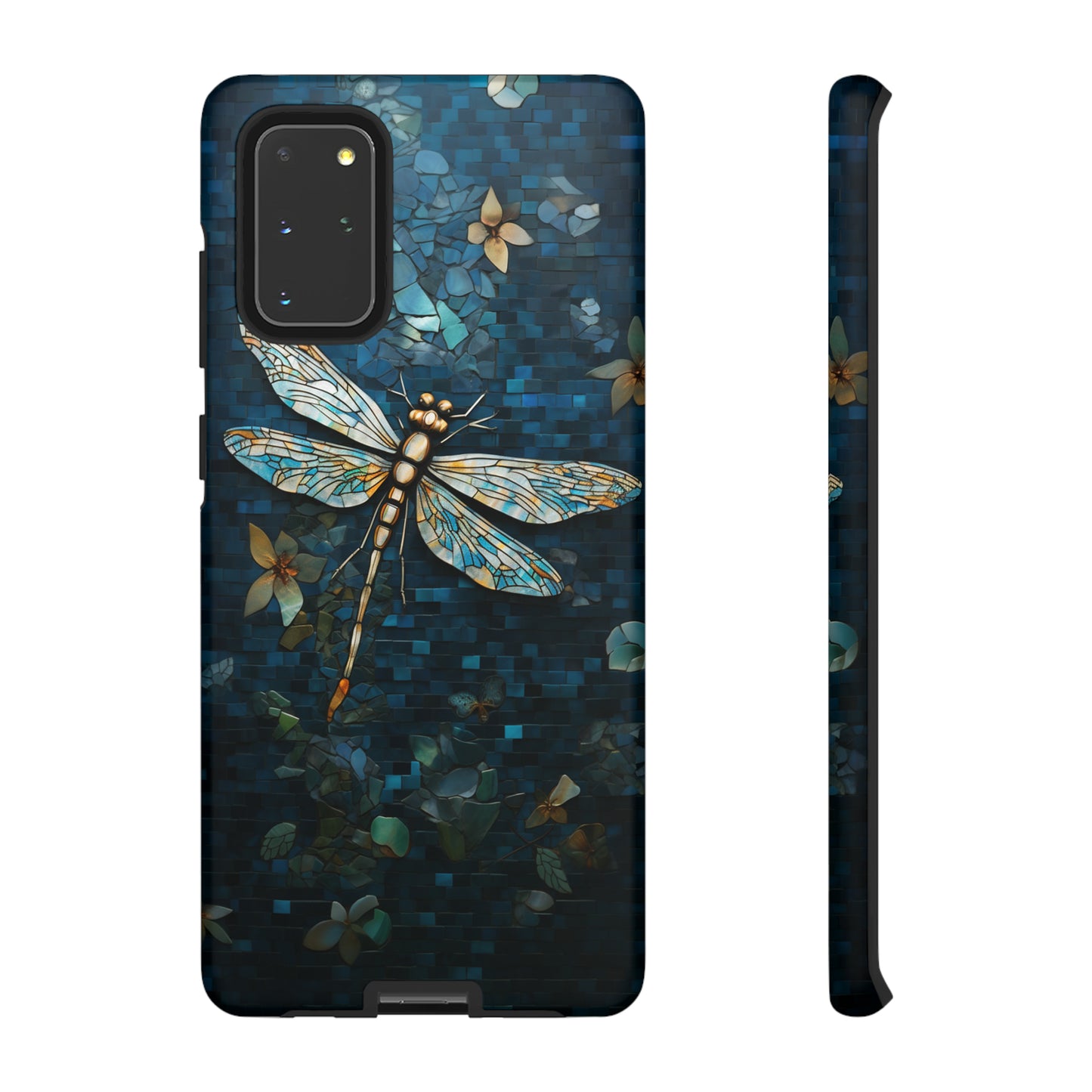 Vintage Mosaic Style Dragonfly