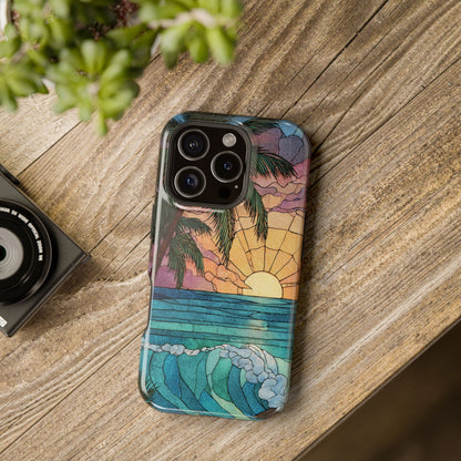 Tropical Sunset Magnetic Phone Case