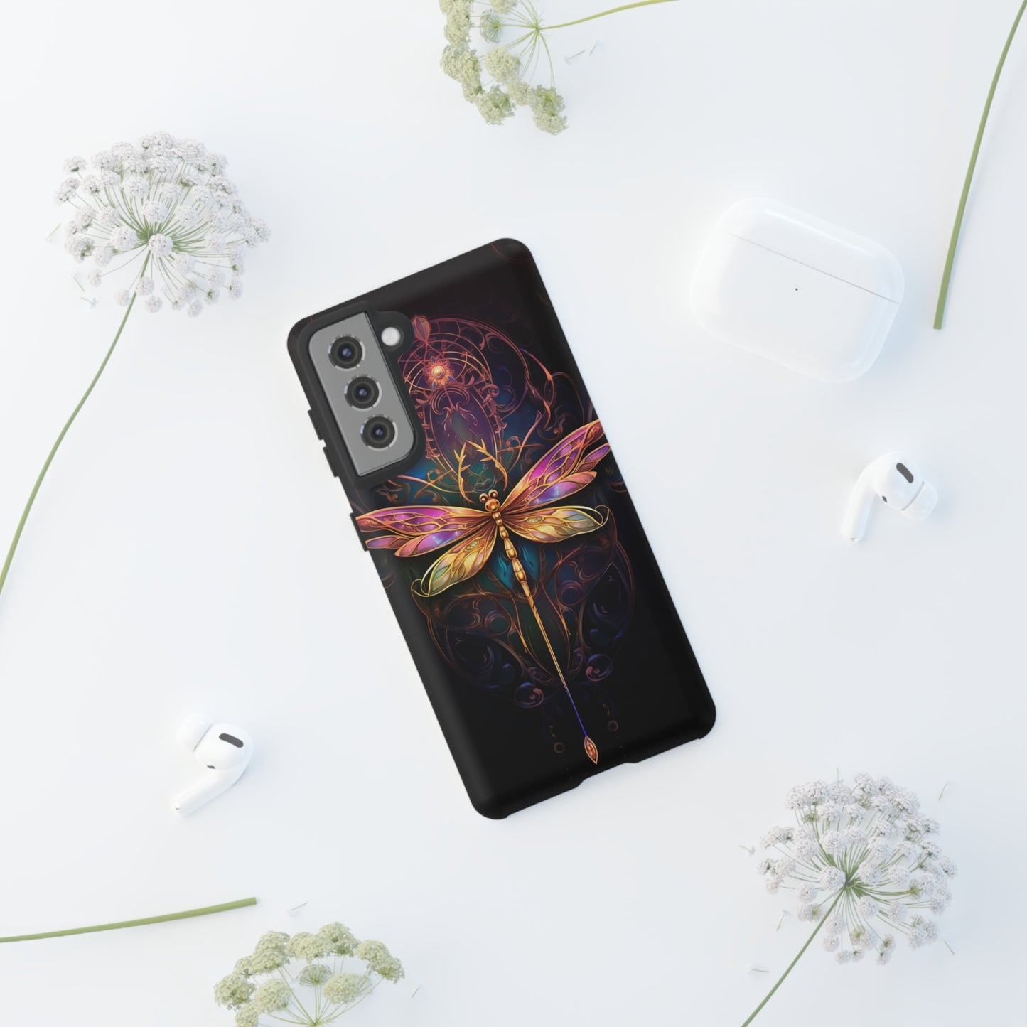 Art Nouveau Dragonfly - A Timeless Symbol of Elegance for Google Pixel, iPhone, and Samsung Cases