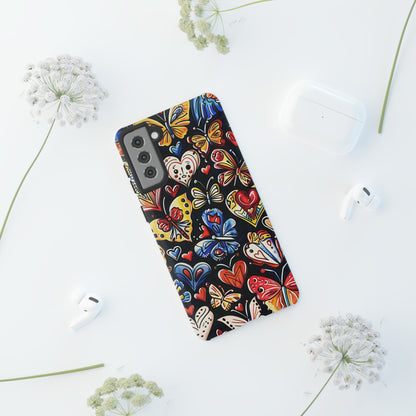 Butterfly Magic Hearts Phone Case