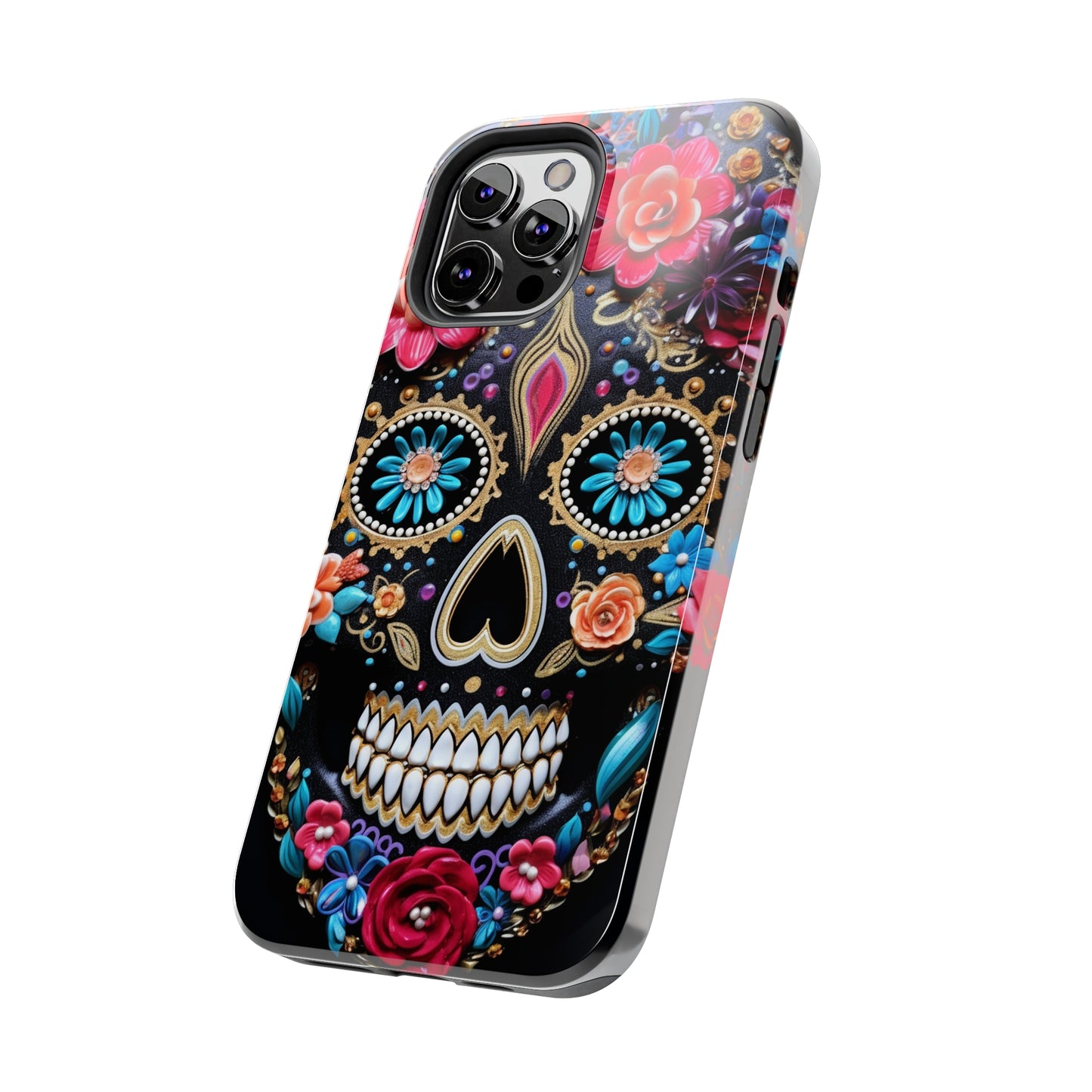 Sugar Skull iPhone Case | Celebrate Dia de los Muertos with Vibrant Elegance