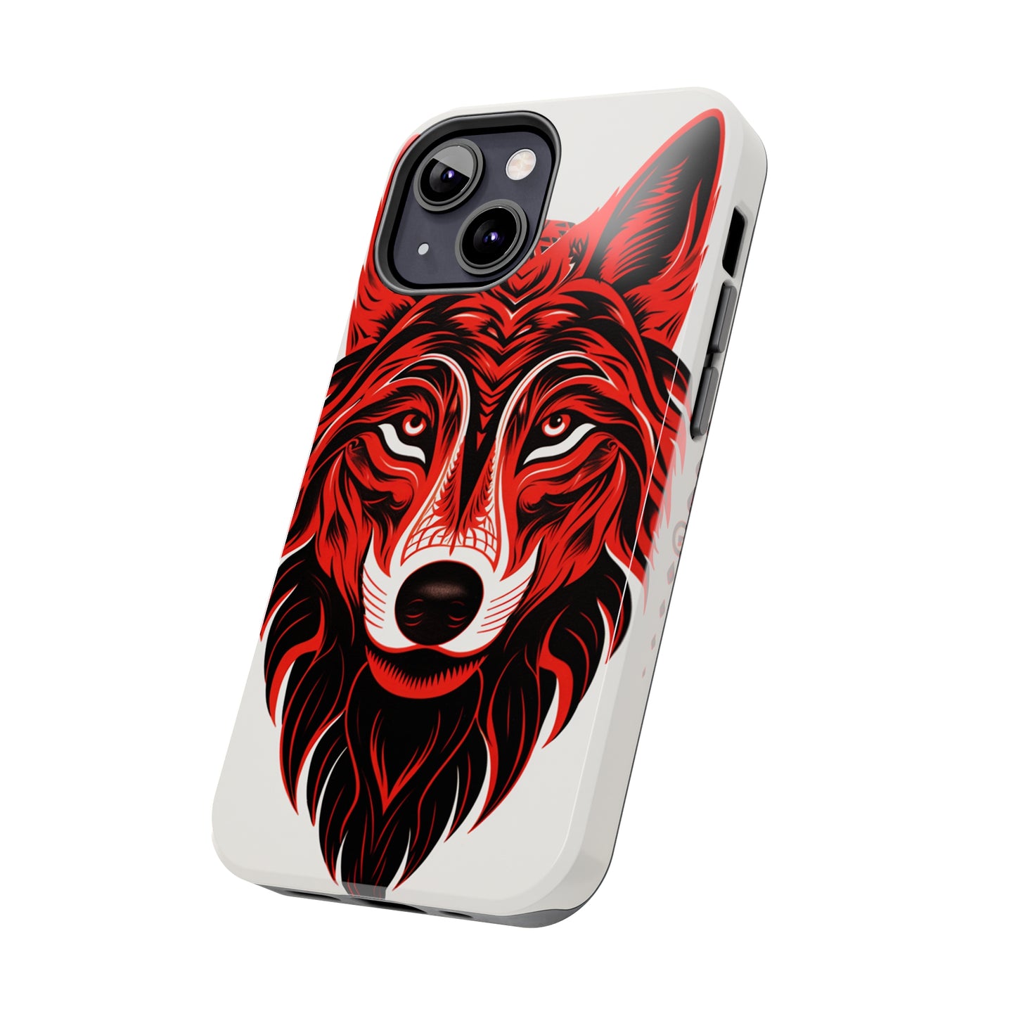 Mystic Echoes: Native American Tribal Wolf | Cultural Heritage iPhone Case