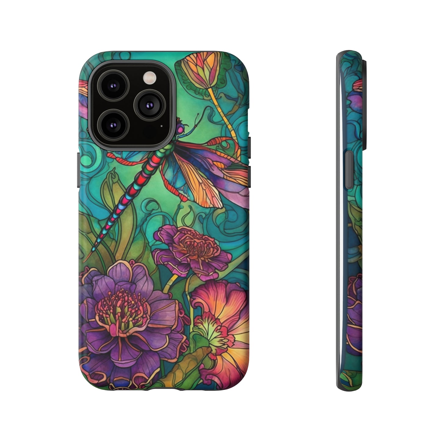 Art Nouveau Dragonfly - A Timeless Symbol of Elegance for Google Pixel, iPhone, and Samsung Cases