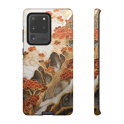 Chiyogami Floral Tough iPhone Case Galaxy S23 S22 S21 S20 Plus Ultra | Iphone 14 13 12 11 8 Pro Max Mini | Pixel 7 6 Pro 5 | Japanese Boho