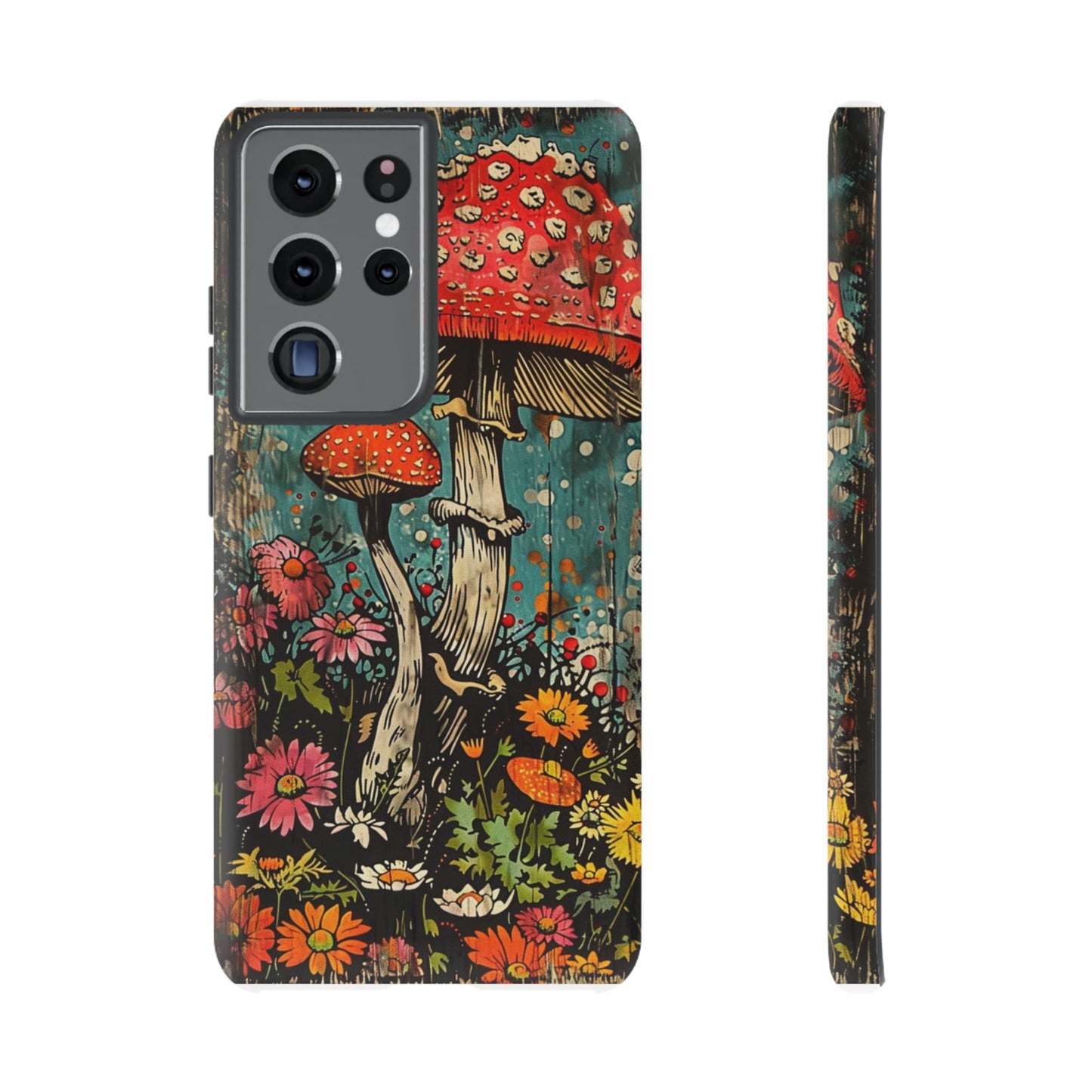 Trippy Magic Mushroom Retro Art Phone Case