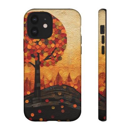 Autumn iPhone Case, Forest Embroidered Style Phone Case