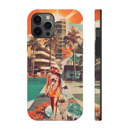 A Day at the Beach iPhone Tough Case | Embrace the Serenity of Coastal Living with Reliable Protection