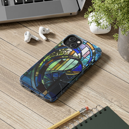 Stained Glass Floral: Art Deco Delight | Boho Chic Tough Case for iPhone & Samsung Galaxy Models