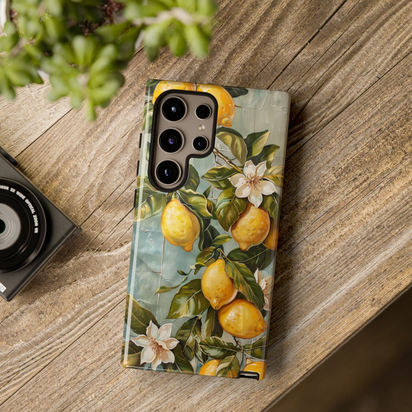 Mediterranean Lemon Tile Oil Painting iPhone 13 Case