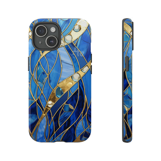 blue Floral phone case