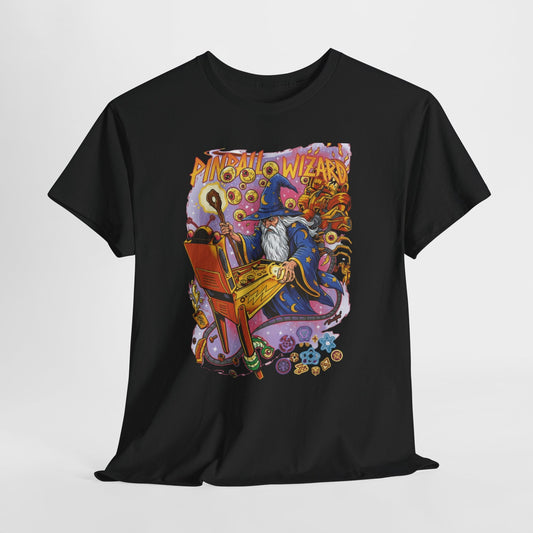 retro arcade pinball wizard t shirt