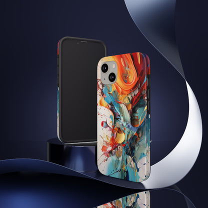 Abstract Color Splash iPhone Tough Case | Boldly Express Your Style with Enhanced Protection