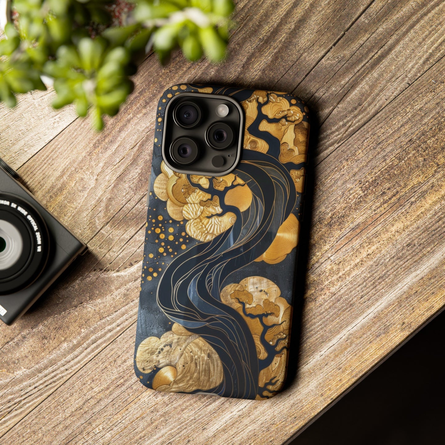 Gold and Silver Tree of Life Design Phone Case