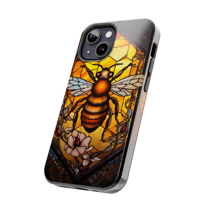 Stained glass Honey Bee iPhone Case | Embrace the Sweetness of Nature's Workers