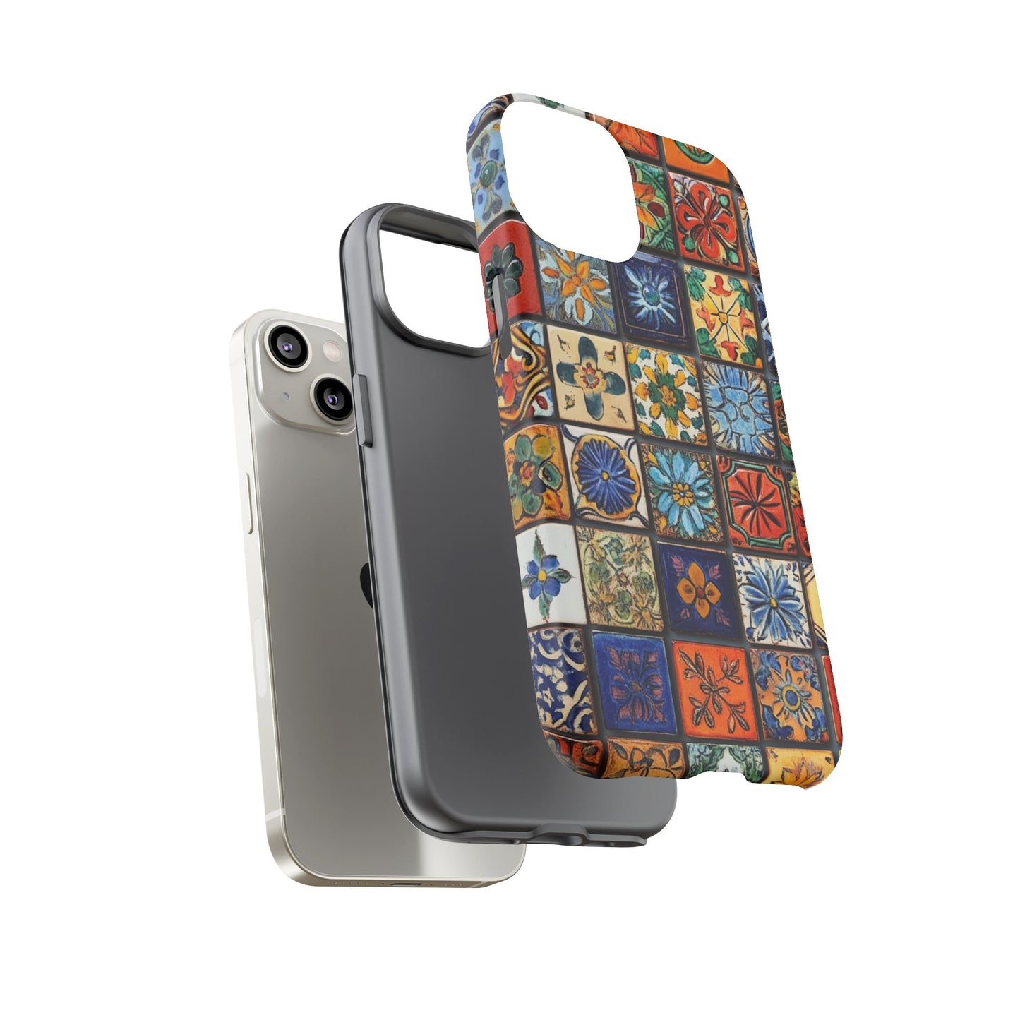 Mexican Talavera Tile Phone Case – Embrace the Vibrant Culture of Mexico, iPhone 15 Case