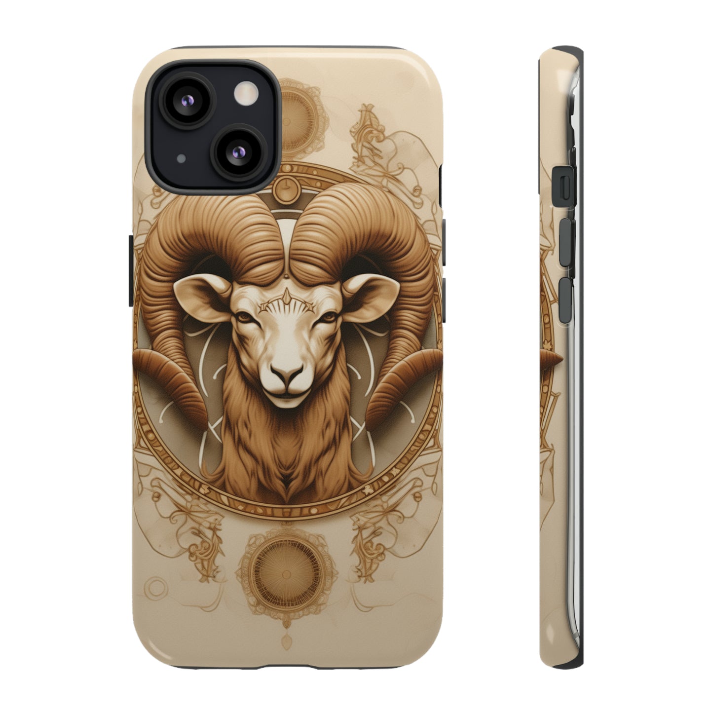 Aries Astrology Stained Glass Phone Case