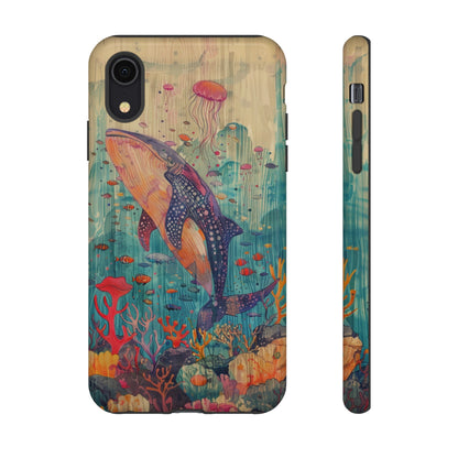 Whale Shark, Turtle, Manta Ray Phone Case