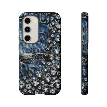 Blue Jean Queen Rhinestone Bling Phone Case